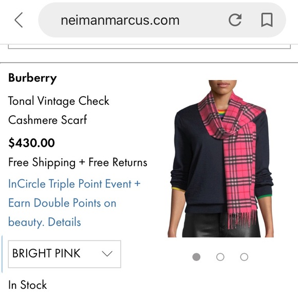 Burberry pink scarf - Picture 2 of 8